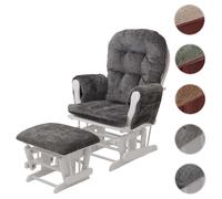 Mendler Fauteuil relax rocking chair - Gris foncé