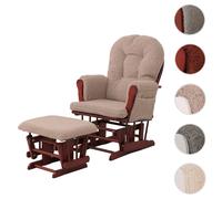 Mendler Fauteuil relax tissu - Brun