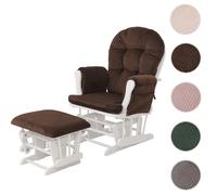 Mendler Fauteuil relax velours - Marron