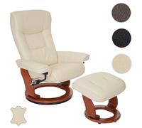 Mendler fauteuil relaxation pivotant - Crème