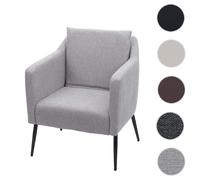 Mendler Fauteuil relaxation tissu - Gris