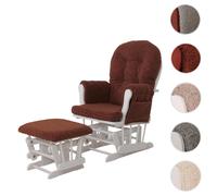 Mendler Fauteuil rocking chair - Brun rouille