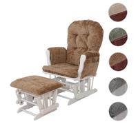 Mendler Fauteuil rocking chair relax - Marron clair