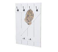 Mendler Garde-robe murale HWC-D13AM 6 crochets 91x60cm laqué blanc