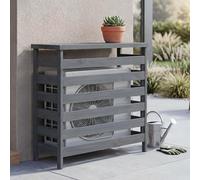 Mendler Habillage pour climatiseur/échangeur Thermique HWC-Q15, Cache en Bois certifié MVG 78 x 84 x 32 cm - Gris Anthracite