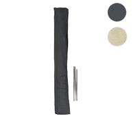 Housse De Protection Pour Parasols Jusqu'à 3m, P.Ex. Casoria/C57/Florida, Housse De Protection Fermeture Velcro, Polyester 240g/M² Gris Gris