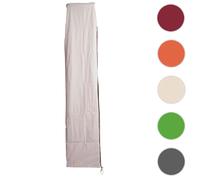 Mendler Housse de protection HWC pour parasol jusqu'à 3,5 m – fermeture éclair – crème/gris