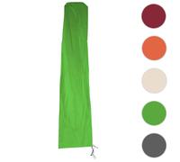 Mendler Housse de protection Meran pour parasol de marché jusqu'à 5 m avec fermeture éclair Vert