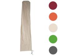 Housse de protection HWC pour parasol jusqu'à 3,5 m, housse de protection Cover avec fermeture éclair ~ crème