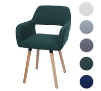 Mendler Chaise de Salle à Manger HWC-A50 II Cord (400g/m²) MVG Vert