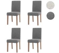 Mendler Lot 4 Chaises Littau - Gris