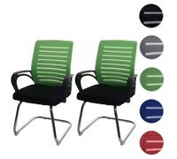 Mendler Lot de 2 Chaises de Conférence HWC-K51
