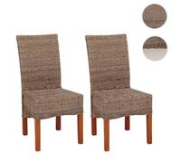 Mendler Lot de 2 Chaises M44 - Kubu