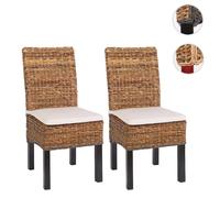 Mendler Lot de 2 chaises M69 - Banane tressée