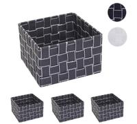Mendler Lot de 4 boîtes de rangement - Gris