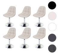 Mendler Lot de 6 chaises Cascina crème