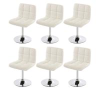 Lot de 6 chaise H. 80 cm non pliable en metal interieur blanc