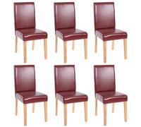 Mendler Lot de 6 chaises Littau - Similicuir