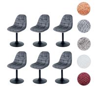 MENDLER Lot de 6 Chaises Pivotantes HWC-A60