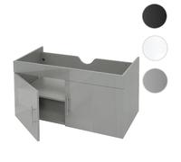 Mendler Meuble sous-lavabo salle de bain - Gris