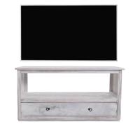 Mendler Meuble TV bois - Blanc