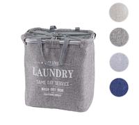 Mendler Panier à linge pliant - Gris