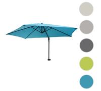 Mendler Paravent Casoria 3 m inclinable polyester alu/acier 9 kg turquoise