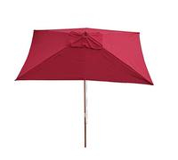 Mendler Parasol de marché Florida 2 x 3 m polyester/bois 6 kg bordeaux