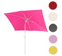 Mendler Parasol déporté rectangulaire - Rose
