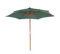 Parasol Florida, Parasol De Jardin Parasol De Marché, Ø 3m Polyester/Bois Vert Olive Vert