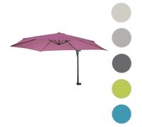 Mendler Parasol de balcon Casoria 3 m inclinable polyester alu/acier 9 kg lavande-rouge