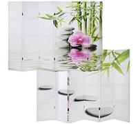Mendler Paravent/cloison de séparation T234, 6 pans Motif Kho Samui - 180x240cm
