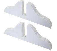 Mendler Pieds de paravent Blanc - Lot de 2