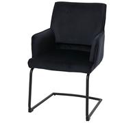 Mendler Piétement Luge HWC-N60 Öko-Tex MVG Anthracite-Bleu