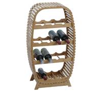 Mendler Porte-bouteilles colonne - Bambou