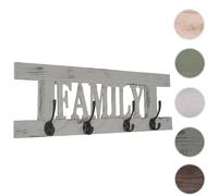 Mendler Garde-robe murale Family, planche vestiaire, style shabby, vintage, 60x20cm - gris