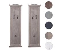 Mendler Portemanteaux mural métal - Gris brun