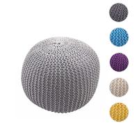 Mendler Pouf rond - Gris
