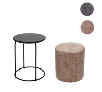 Mendler Pouf table carré - Marron