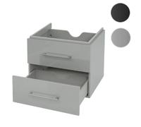 Mendler Premium Meuble sous-lavabo HWC-D16 - Gris brillant