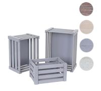 Mendler Set de boîtes de rangement - Gris