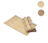 Mendler Set de table bambou - Marron clair