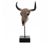Mendler Statue taureau pierre - Beige