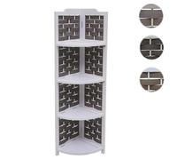 Mendler Support de jardinière 1/4 de cercle - Blanc anthracite