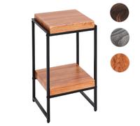 Table À Fleurs Hwc-K71, Étagère À Fleurs Table D'appoint Étagère À Plantes, Certifiée Mvg Mdf Métal Naturel, 61cm Marron