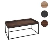 Mendler Table basse bois et métal - Marron
