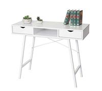 Mendler Table Console HWC-E92AM Structure 3D 100x40cm Blanc