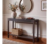 Mendler Table Console HWC-Q68 82x120x31cm métal Noir Couleur cuivre