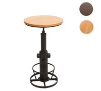 Mendler Table de bar ronde - Beige