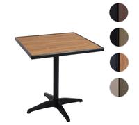 Mendler Table de jardin repas - Noir/teck